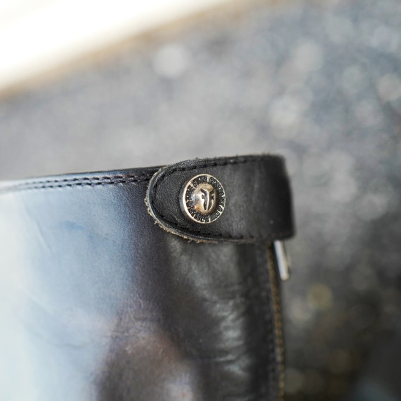Frye Black Tall Leather Boots - Picture 7 of 10